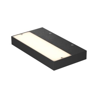 APEX modern LED fali lámpa, matt fekete, 24W, 3000K, 1737lm