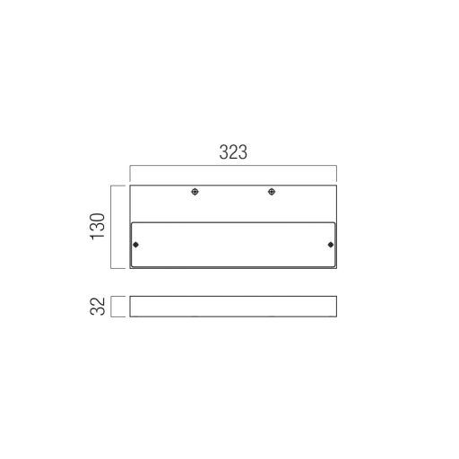 APEX modern LED fali lámpa, matt fehér, 36W, 3000K, 2947lm