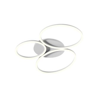 RITMO modern LED mennyezeti lámpa, matt fehér, 40W, 3000/4000K, 2463lm