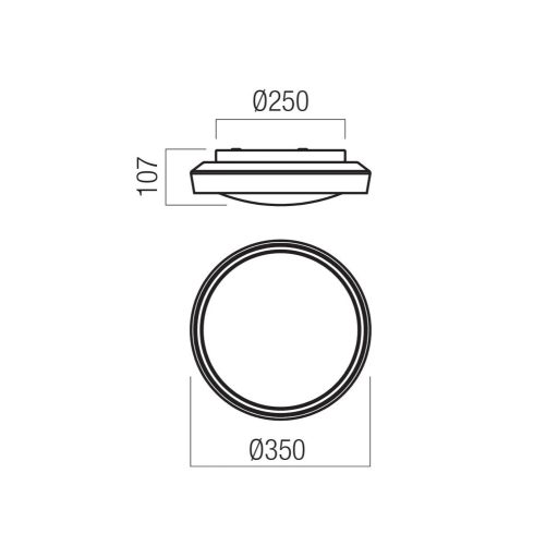 ARCA modern LED mennyezeti lámpa, matt fehér/füstszínű, 24W, 3000/4000K, 1050lm
