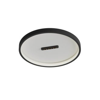 BUTTON modern LED mennyezeti lámpa, matt fekete, 37W, 3000K, 2245lm