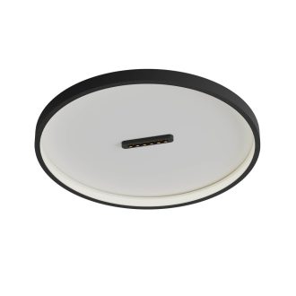 BUTTON modern LED mennyezeti lámpa, matt fekete, 44W, 3000K, 2986lm