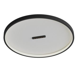 BUTTON modern LED mennyezeti lámpa, matt fekete, 52W, 3000K, 3480lm