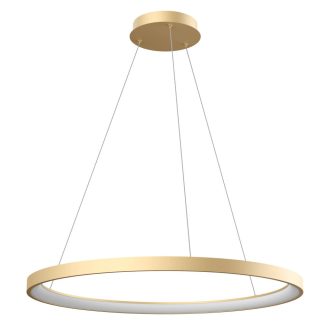 ICONIC modern LED függőlámpa, matt arany, 60W, 3000/4000K, 3755lm