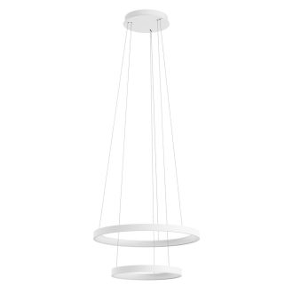 ICONIC modern LED függőlámpa, matt fehér, 80W, 3000/4000K, 4823lm