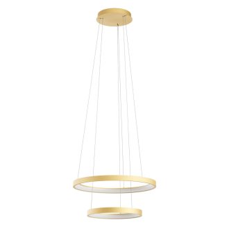 ICONIC modern LED függőlámpa, matt arany, 80W, 3000/4000K, 4823lm