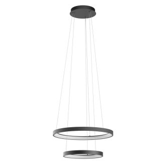 ICONIC modern LED függőlámpa, matt fekete, 80W, 3000/4000K, 4823lm