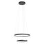 ICONIC modern LED függőlámpa, matt fekete, 80W, 3000/4000K, 4823lm