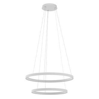 ICONIC modern LED függőlámpa, matt fehér, 110W, 3000/4000K, 6636lm