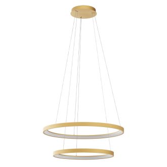 ICONIC modern LED függőlámpa, matt arany, 110W, 3000/4000K, 6636lm