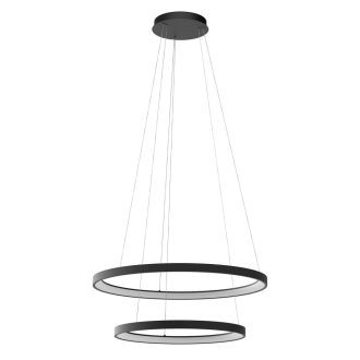 ICONIC modern LED függőlámpa, matt fekete, 110W, 3000/4000K, 6636lm