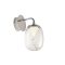 DROP modern LED fali lámpa, króm/átlátszó, 6W, 3000K, 420lm