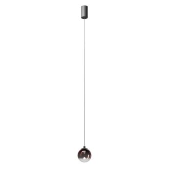 IRIDES modern LED függőlámpa, matt fekete/átmenetes kávébarna, 3W, 3000K, 209lm