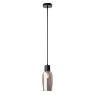 ATLANTIS modern függőlámpa 1xE27, matt fekete, Ø11 cm, max. 42W
