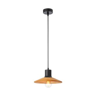 FRESNO modern függőlámpa 1xE27, fekete, Ø24 cm, max. 42W