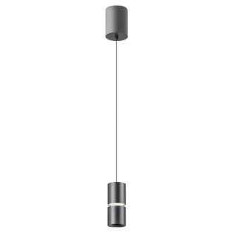 NAKU modern LED függőlámpa, matt fekete, 12W, 3000K, 680lm
