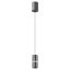NAKU modern LED függőlámpa, matt fekete, 12W, 3000K, 680lm