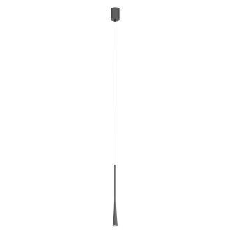 ITO modern LED függőlámpa, matt fekete, 6.2W, 2700K, 481lm, H40 cm