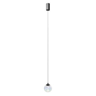 IRIDES modern LED függőlámpa, matt fekete/dikroikus, 3W, 2700K, 199lm