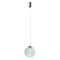 IRIDES modern LED függőlámpa, matt fekete/dikroikus, 10W, 2700K, 690lm