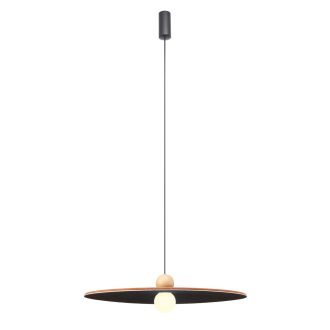 NUWA modern LED függőlámpa, kávébarna/sötét szürke, 7W, 2700K, 390lm