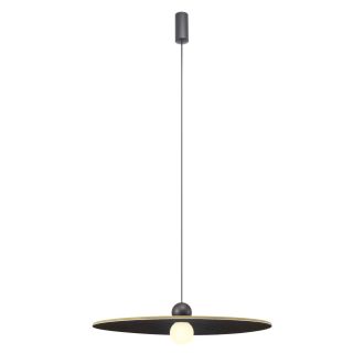 NUWA modern LED függőlámpa, olívazöld/fekete, 7W, 2700K, 390lm