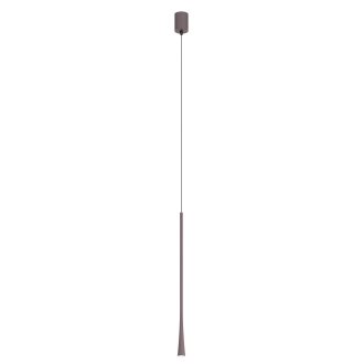 ITO modern LED függőlámpa, matt kávébarna, 6.2W, 2700K, 481lm, H60 cm