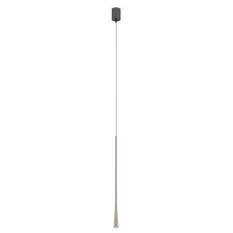 ITO modern LED függőlámpa, ezüstös kávébarna, 6.2W, 2700K, 481lm, H60 cm