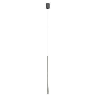 ITO modern LED függőlámpa, füstös nikkel, 6.2W, 2700K, 481lm, H60 cm