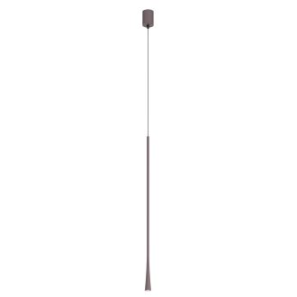 ITO modern LED függőlámpa, matt kávébarna, 6.2W, 3000K, 495lm, H80 cm
