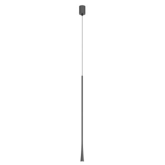 ITO modern LED függőlámpa, matt fekete, 6.2W, 2700K, 481lm, H80 cm