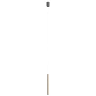 KANJI modern LED függőlámpa, ezüstös kávébarna, 6.2W, 3000K, 495lm, H35 cm