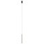 KANJI modern LED függőlámpa, ezüstös kávébarna, 6.2W, 3000K, 495lm, H35 cm
