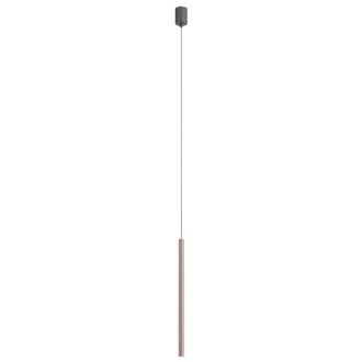 KANJI modern LED függőlámpa, ezüstös kávébarna, 6.2W, 3000K, 495lm, H55 cm