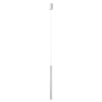 NIKOS modern LED függőlámpa, matt fehér, 8W, 2700K, 403lm, H35 cm