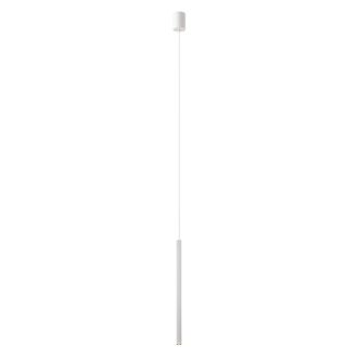 NIKOS modern LED függőlámpa, matt fehér, 8W, 2700K, 403lm, H50 cm