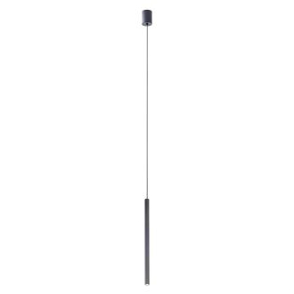 NIKOS modern LED függőlámpa, matt fekete, 8W, 2700K, 403lm, H50 cm