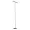 PRAXI modern LED állólámpa, matt fekete/ezüstös kávébarna, 8.3W, 2700K, 358lm