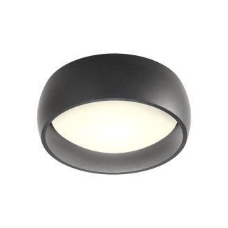 POLL modern LED mennyezeti lámpa, matt fekete, 20W, 3000K, 1318lm, TRIAC dimmelhető