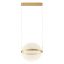 ATLAS modern LED függőlámpa, sárgaréz-arany, 34W, 2700K, 1998lm