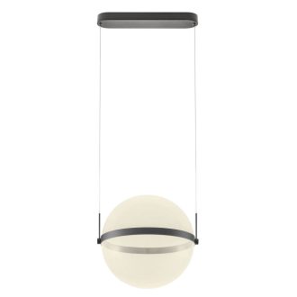 ATLAS modern LED függőlámpa, matt fekete, 34W, 2700K, 1998lm