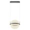 ATLAS modern LED függőlámpa, matt fekete, 34W, 2700K, 1998lm