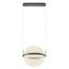 ATLAS modern LED függőlámpa, matt fekete, 34W, 2700K, 1998lm