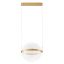 ATLAS modern LED függőlámpa, sárgaréz-arany, 34W, 3000K, 2407lm