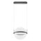 ATLAS modern LED függőlámpa, matt fekete, 34W, 3000K, 2407lm