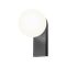 OPALE modern LED fali lámpa, matt fekete, 9.5W, 2700K, 1140lm