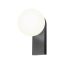 OPALE modern LED fali lámpa, matt fekete, 9.5W, 2700K, 1140lm