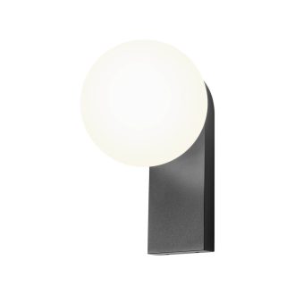 OPALE modern LED fali lámpa, matt fekete, 9.5W, 3000K, 1160lm