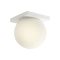 OPALE modern LED fali/mennyezeti lámpa, matt fehér, 12W, 2700K, 1200lm