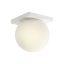 OPALE modern LED fali/mennyezeti lámpa, matt fehér, 12W, 3000K, 1440lm
